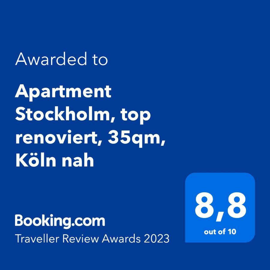 Apartment Stockholm, Top Renoviert, 35Qm, Koeln Nah Бергиш Гладбах Екстериор снимка